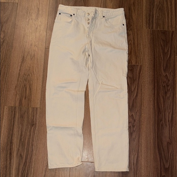 Zara Off-White Color Jeans - Picture 1 of 2
